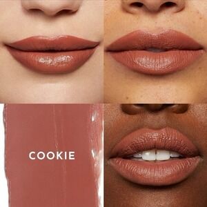 LAWLESS Forget The Filler Satin Cream Lipstick Cookie 3.7g NIB Warm Nude Lip